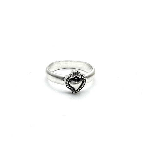 Anello Cuore Sacro Argento925