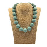 Collana sfere in Resina Salvia