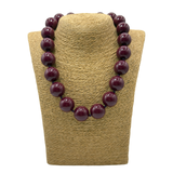 Collana sfere in Resina Burgundy