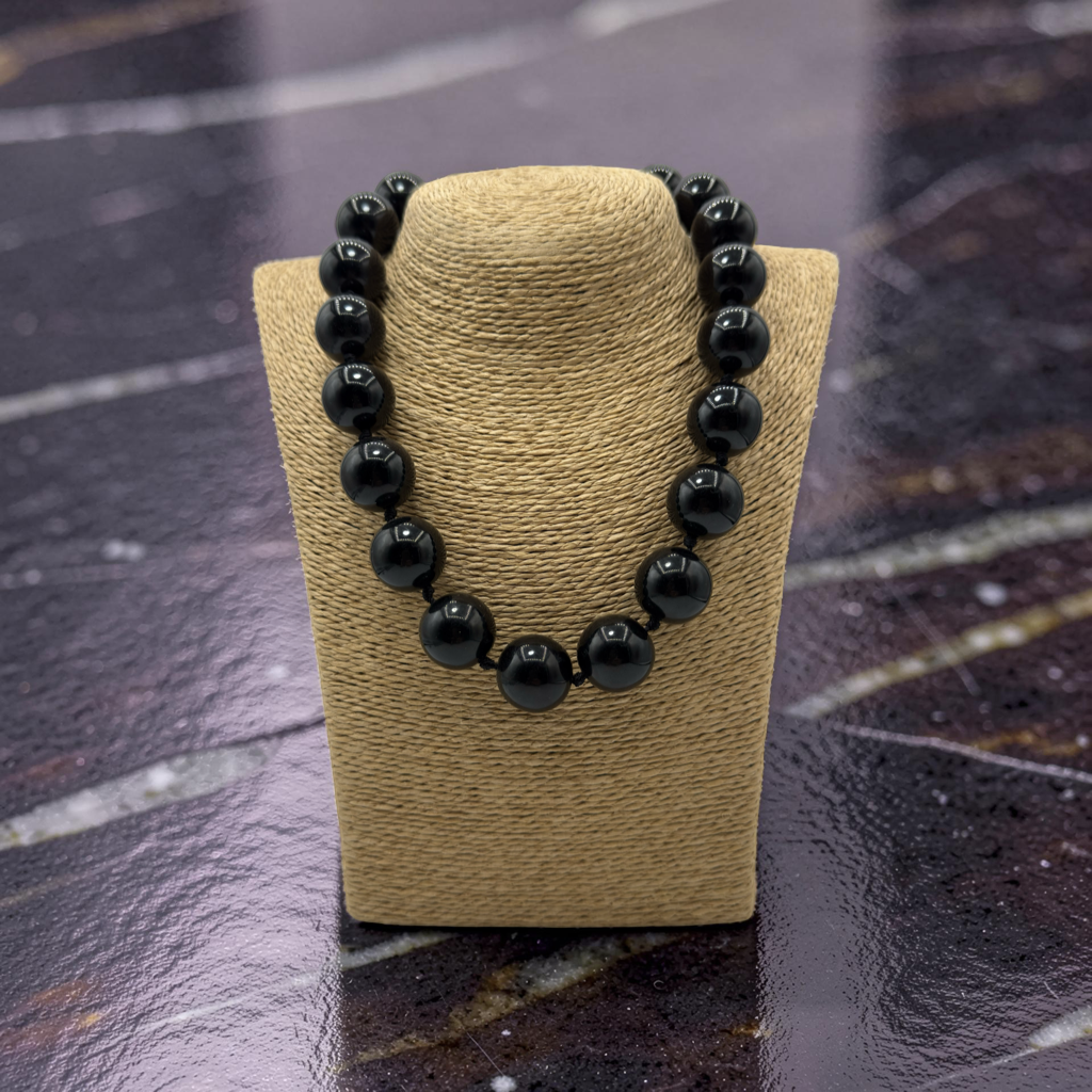 Collana sfere in Resina Black