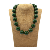 Collana sfere in Resina Verde Muschio