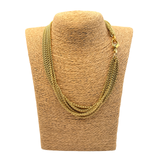Collana Multifili Spiga Dorata