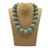 Collana sfere in Resina Salvia