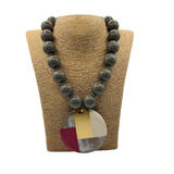 Collana Resina Taupe 70' style