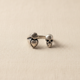 Anello Cuore sacro e Teschio