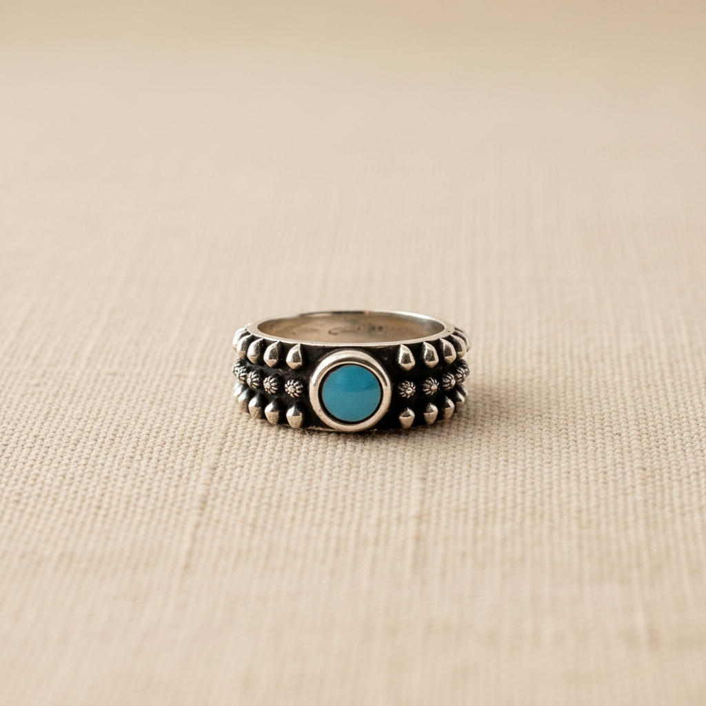 Anello Etnico Turchese