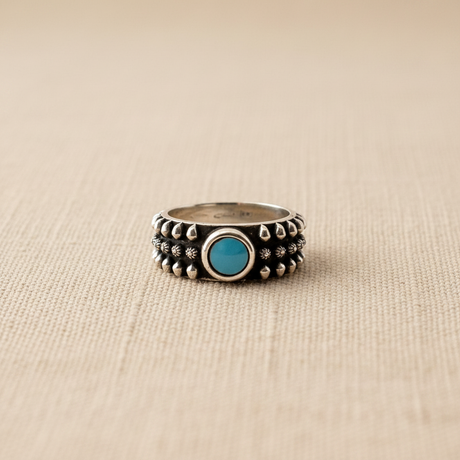 Anello Etnico Turchese