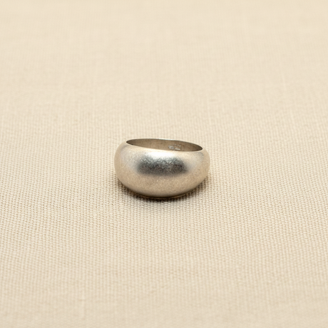 Anello Fascia Bombata Satinata