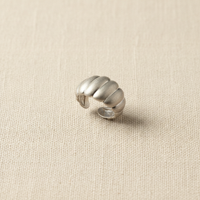 Anello Fascia Croissant Satinata