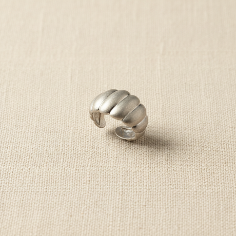 Anello Fascia Croissant Satinata
