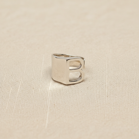 Anello lettera B Argento925