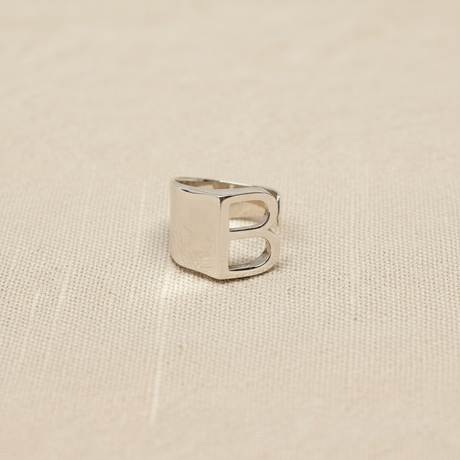 Anello lettera B Argento925