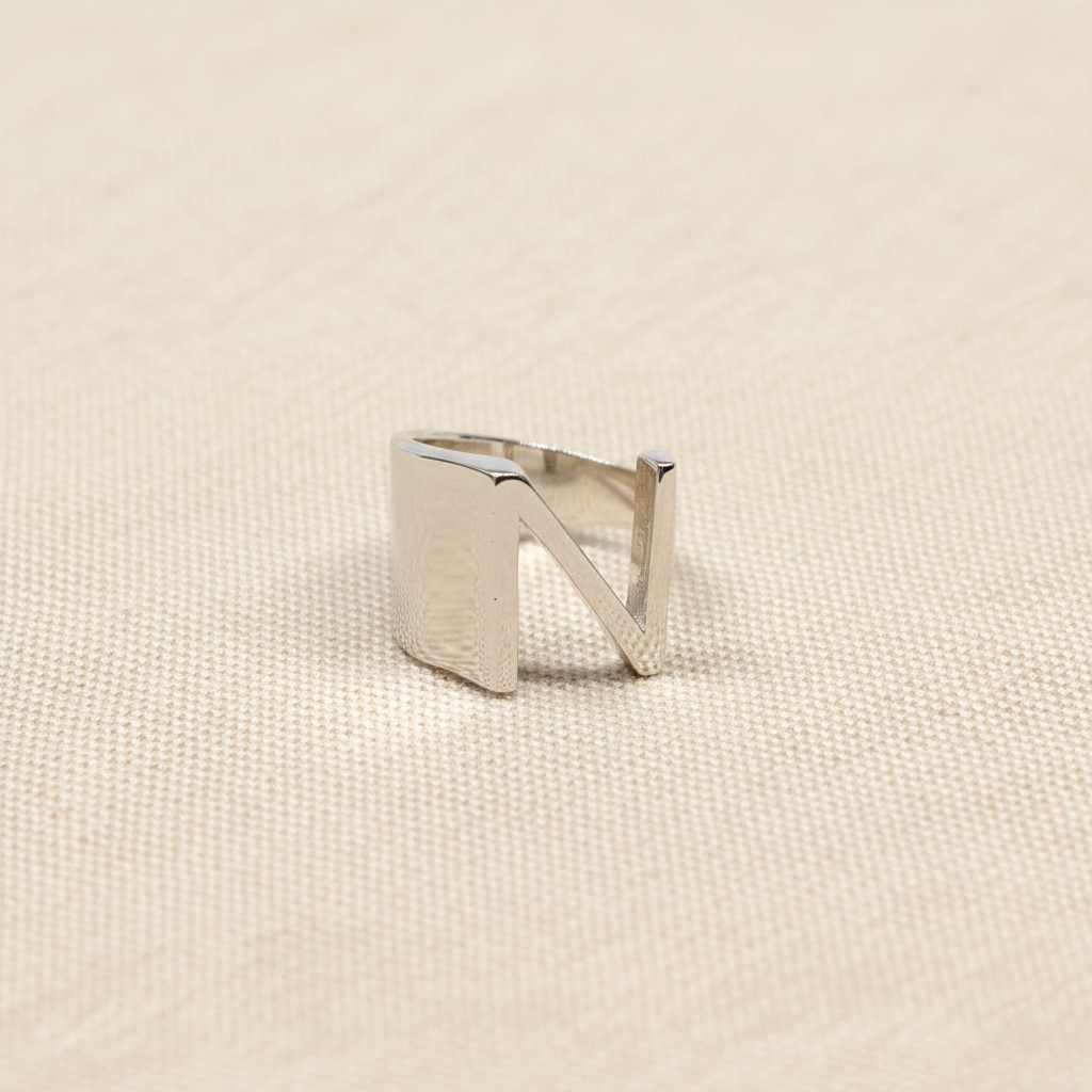 Anello lettera N