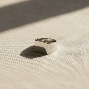 Anello rettangolo Argento925 – no shadow front