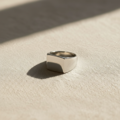 Anello rettangolo Argento925 – no shadow front