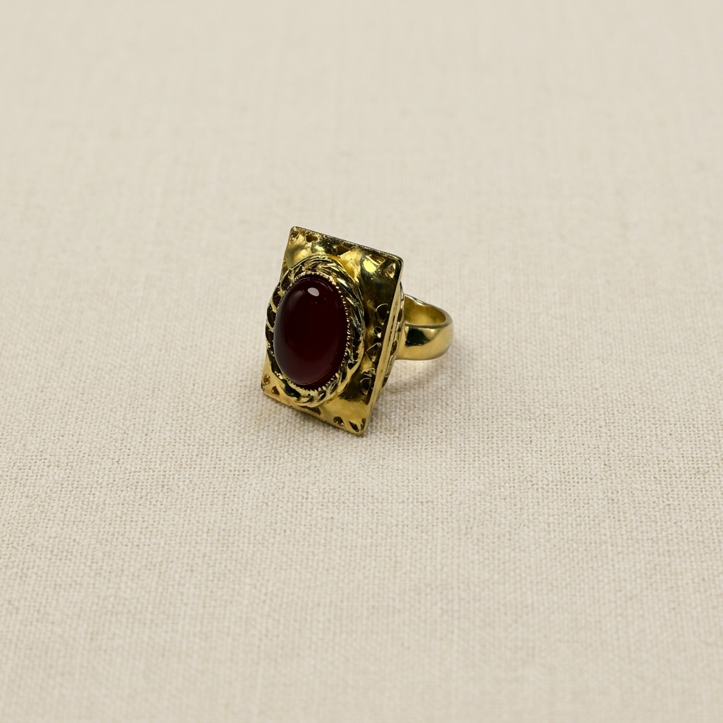 Anello su lino beige, foto 3