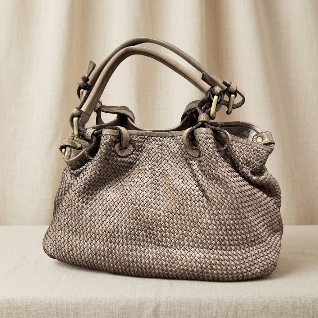 Borsa su lino beige, foto 2