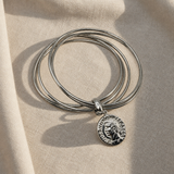 Bracciale 5 Fili Moneta Argento925