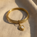 Bracciale 6 fili Lanterna Cuore Madreperla