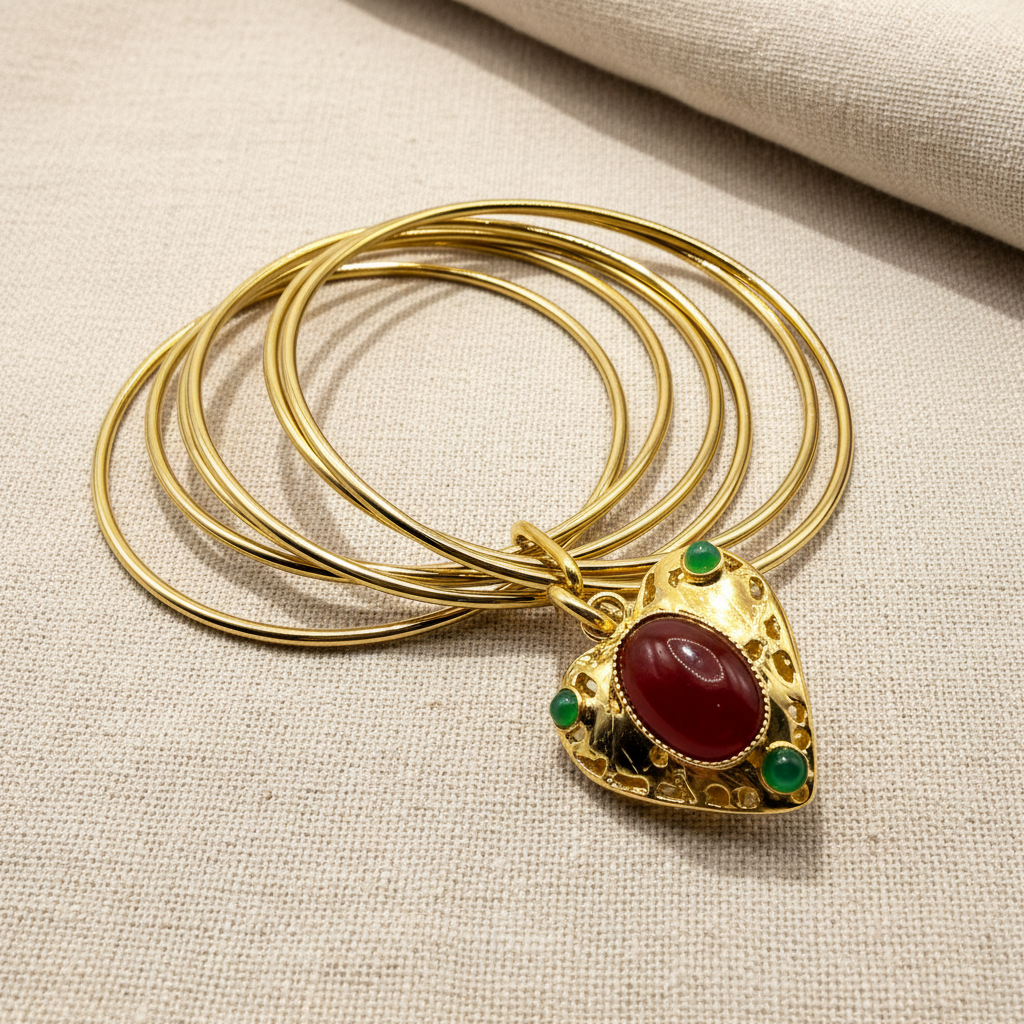 Bracciale 6 fili Lanterna Cuore