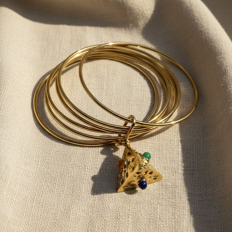 Bracciale 6 fili Lanterna Piramide