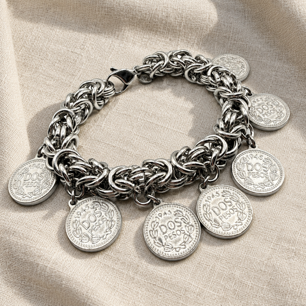 Bracciale Bizantina Big con Monete