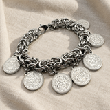 Bracciale Bizantina Big con Monete