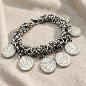 Bracciale Bizantina Big con Monete