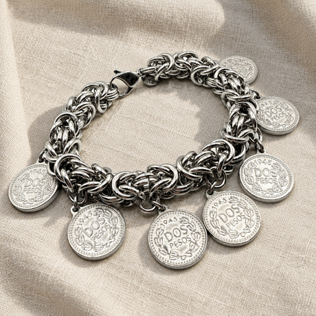 Bracciale Bizantina Big con Monete