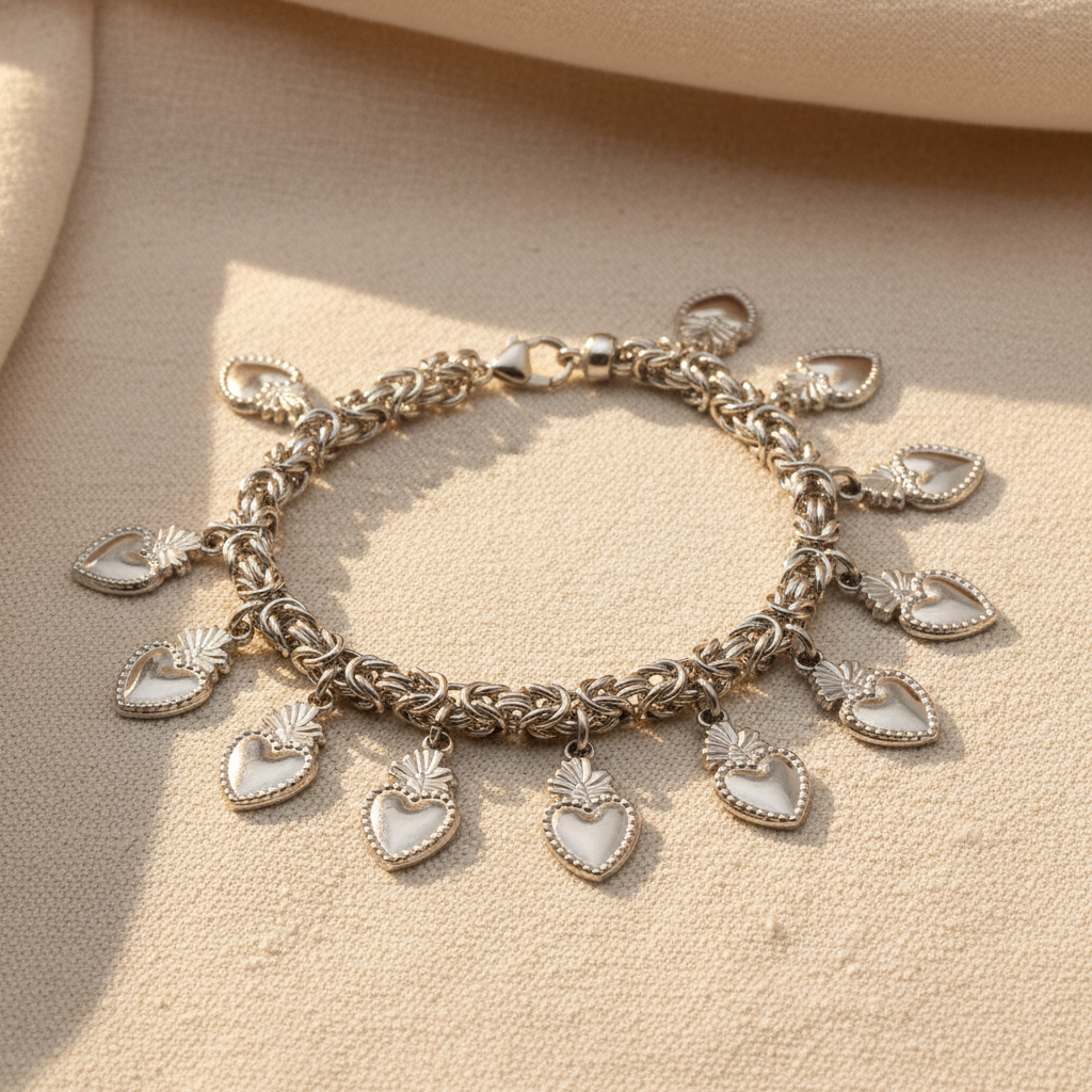 Bracciale Bizantina Cuori Sacri