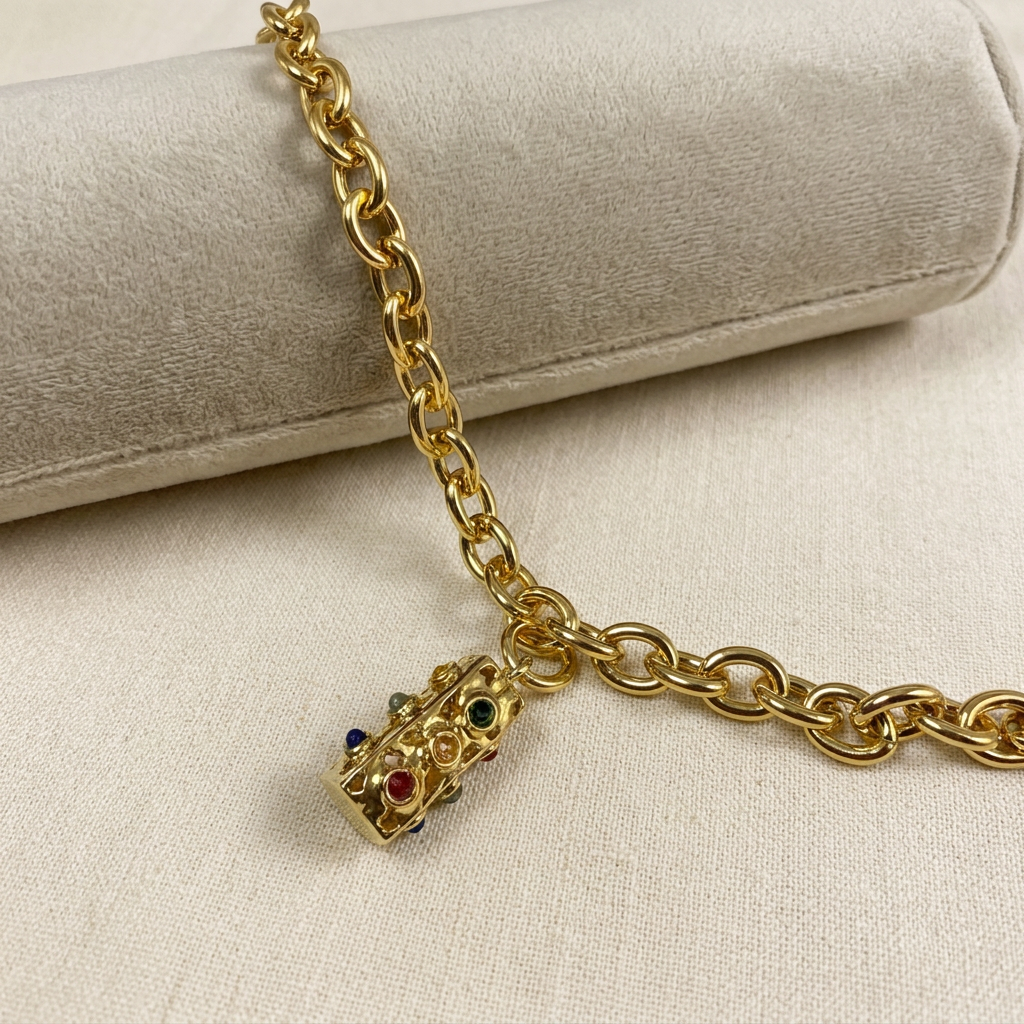 Bracciale con cuscino chiaro, prima foto