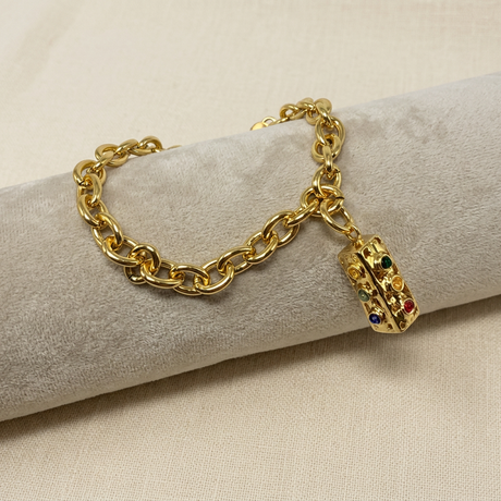 Bracciale con cuscino chiaro, seconda foto