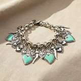 Bracciale Lucky Cuore Sacro Verde fiamma