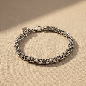 Bracciale Maglia Canestro Acciaio