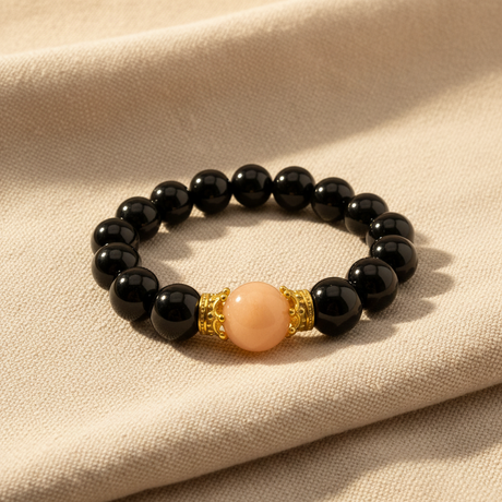 Bracciale onice resina Corone
