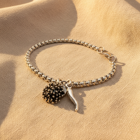 Bracciale Riccio e Corno - sfondo beige