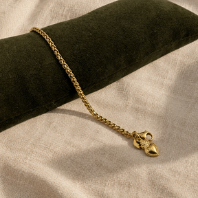 Bracciale Spiga Cuore Sacro Gold