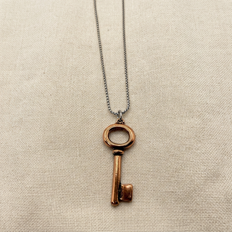 Collana Chiave Rame Opaco