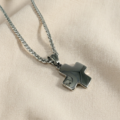 Collana Croce Silver
