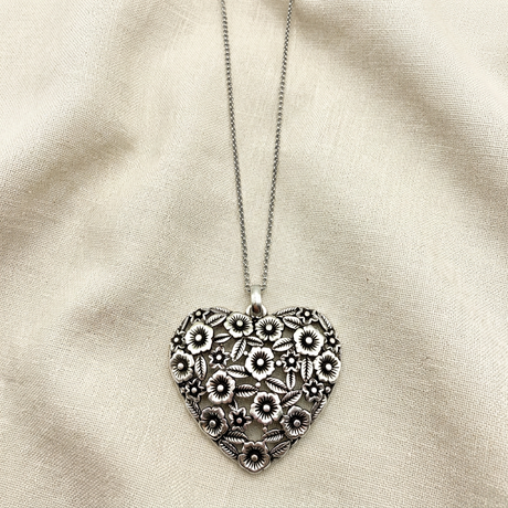 Collana Cuore e Fiori