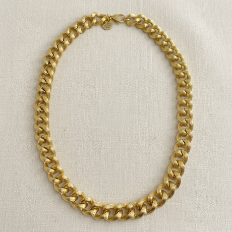 Collana Grumetta Rigata Dorata