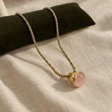 Collana Lanterna Quarzo Rosa