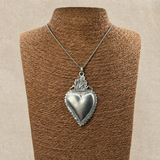 Cuore Sacro Big silver sul busto