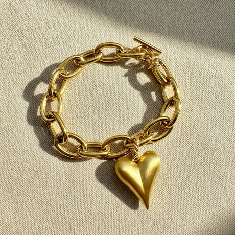 Cuore Satinato Gold