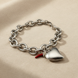 Cuore Satinato Silver