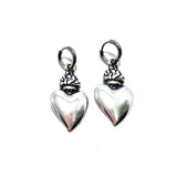 Orecchini Cuore sacro fiamma pendenti
