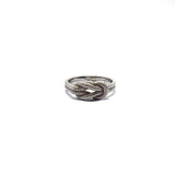 Anello nodo puntinato in Argento925