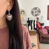 Orecchini Cuore Sacro Silver