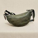 Mezzaluna Verde Militare su lino beige