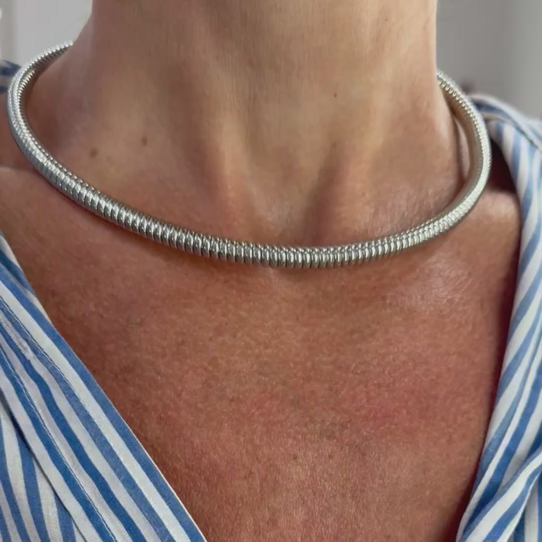 Collana Tubogas acciaio inossidabile Silver